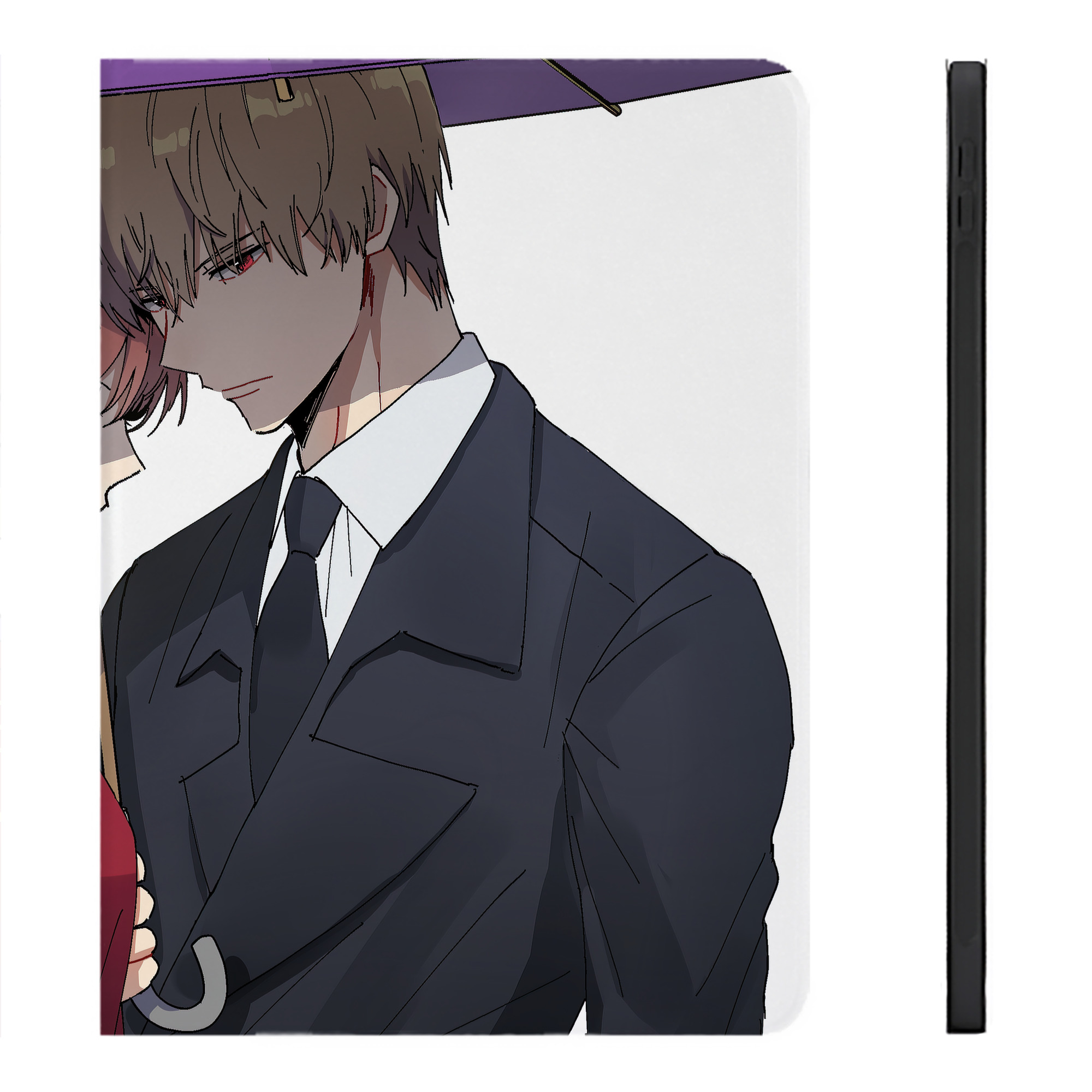 （画像用） ぎんたま 坂田銀時（さかたぎんとき） 神楽 志村新八（しむら しんぱち） GINTAMA Sakata Gintoki Kagura Shimura Shinpachi IPadケース ペンホルダー付き ブックスタイルデザイン
